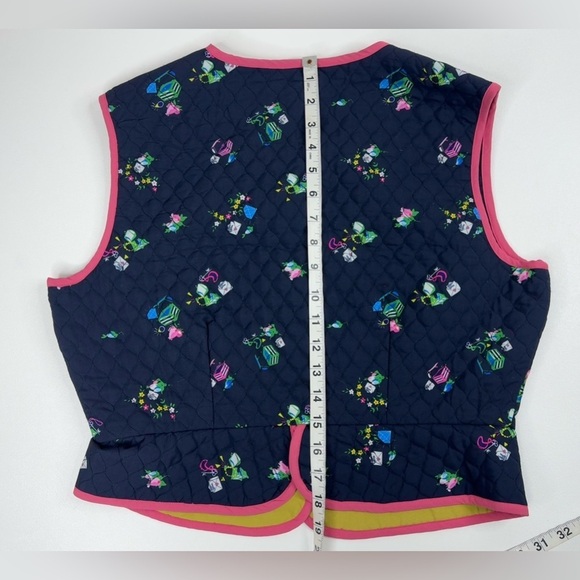 NWT Batsheva Bell Button Quilted Shell Love Letters Vest Womens Size 12 - Picture 14 of 16
